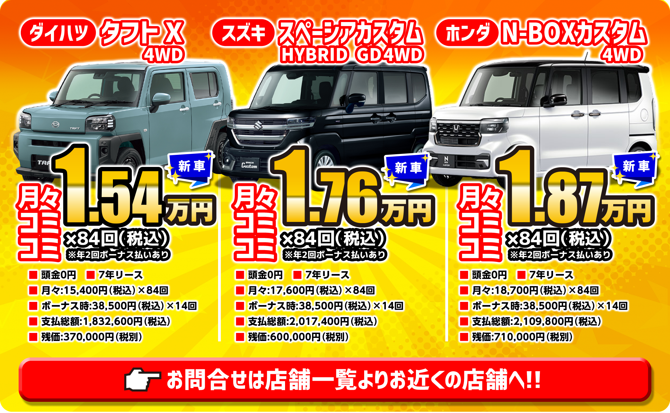 おすすめ車種